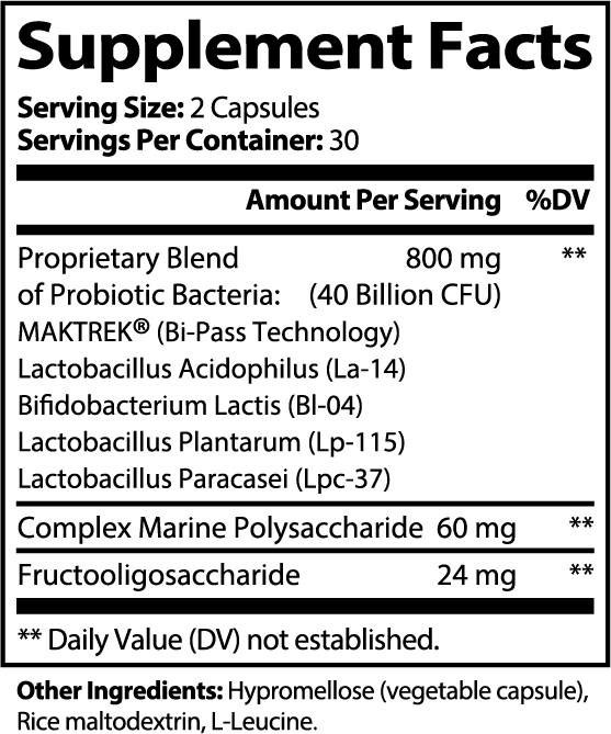 Probiotic 40 Billion + Prebiotics