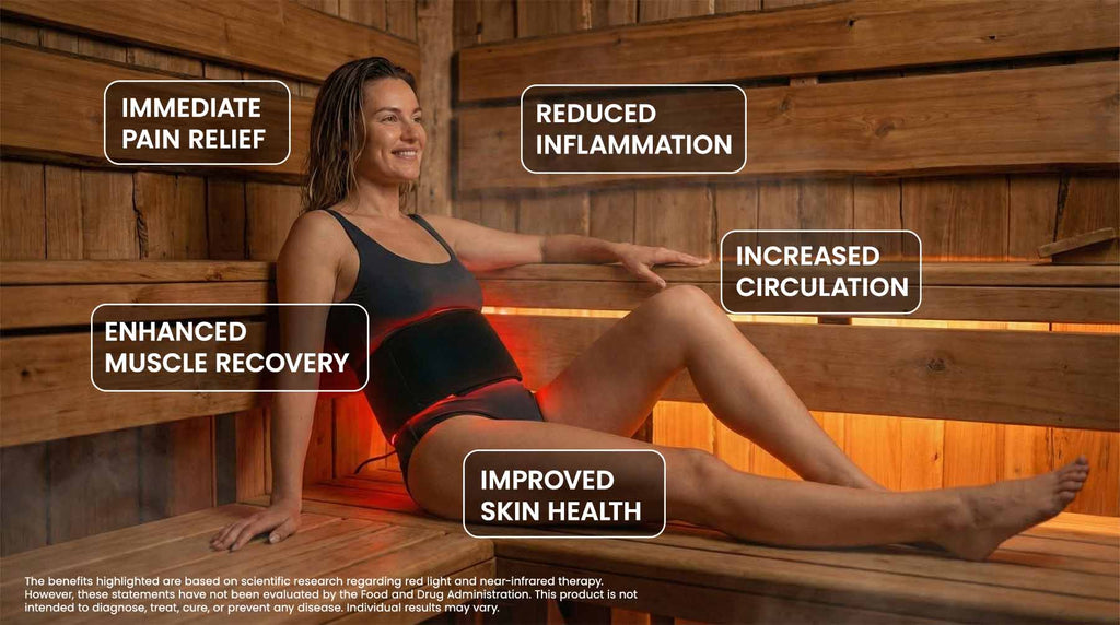 Red Light Therapy Body Wrap | Professional Grade Near-Infrared Belt